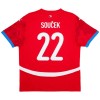 Maillot de Supporter République Tchèque Soucek 22 Domicile Euro 2024 Pour Homme